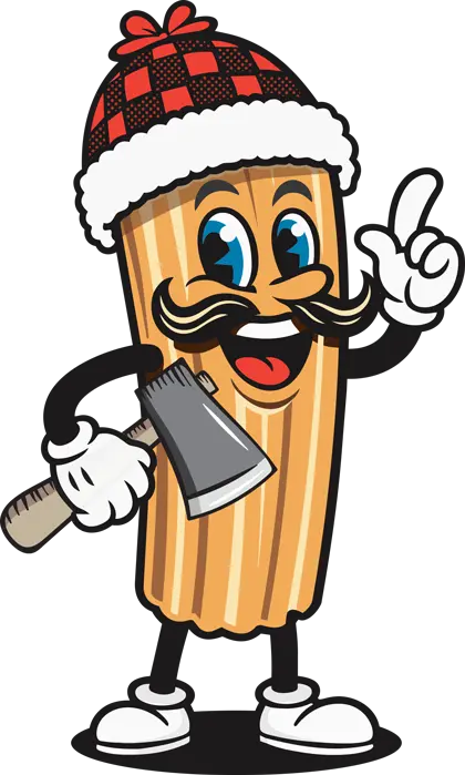 Mascotte de Churros Camp qui imforme sur la fidélité des clients.